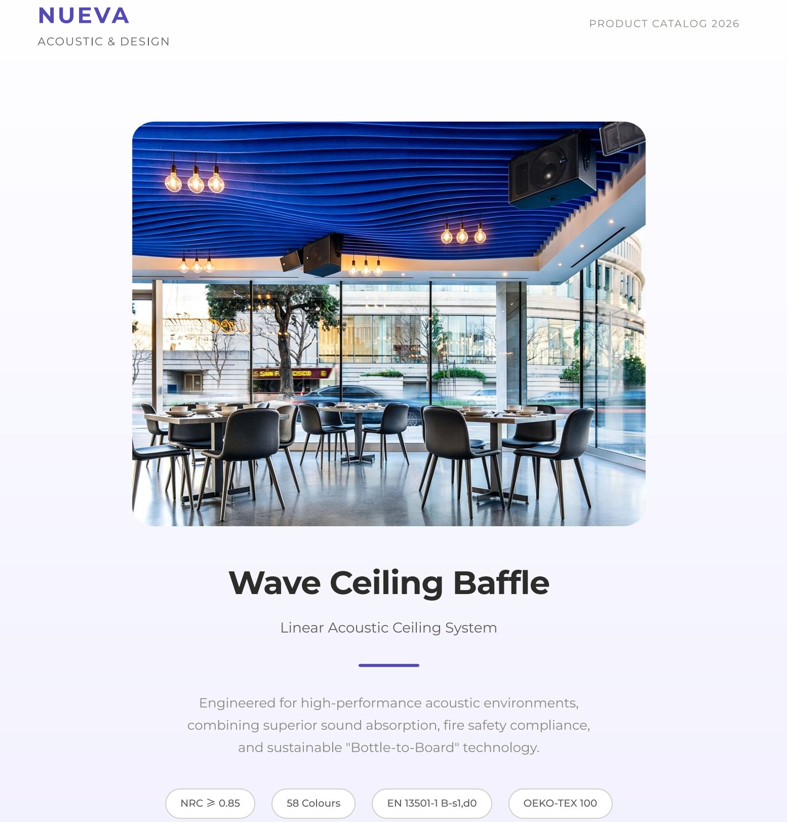 Ceiling Baffles Catalog cover